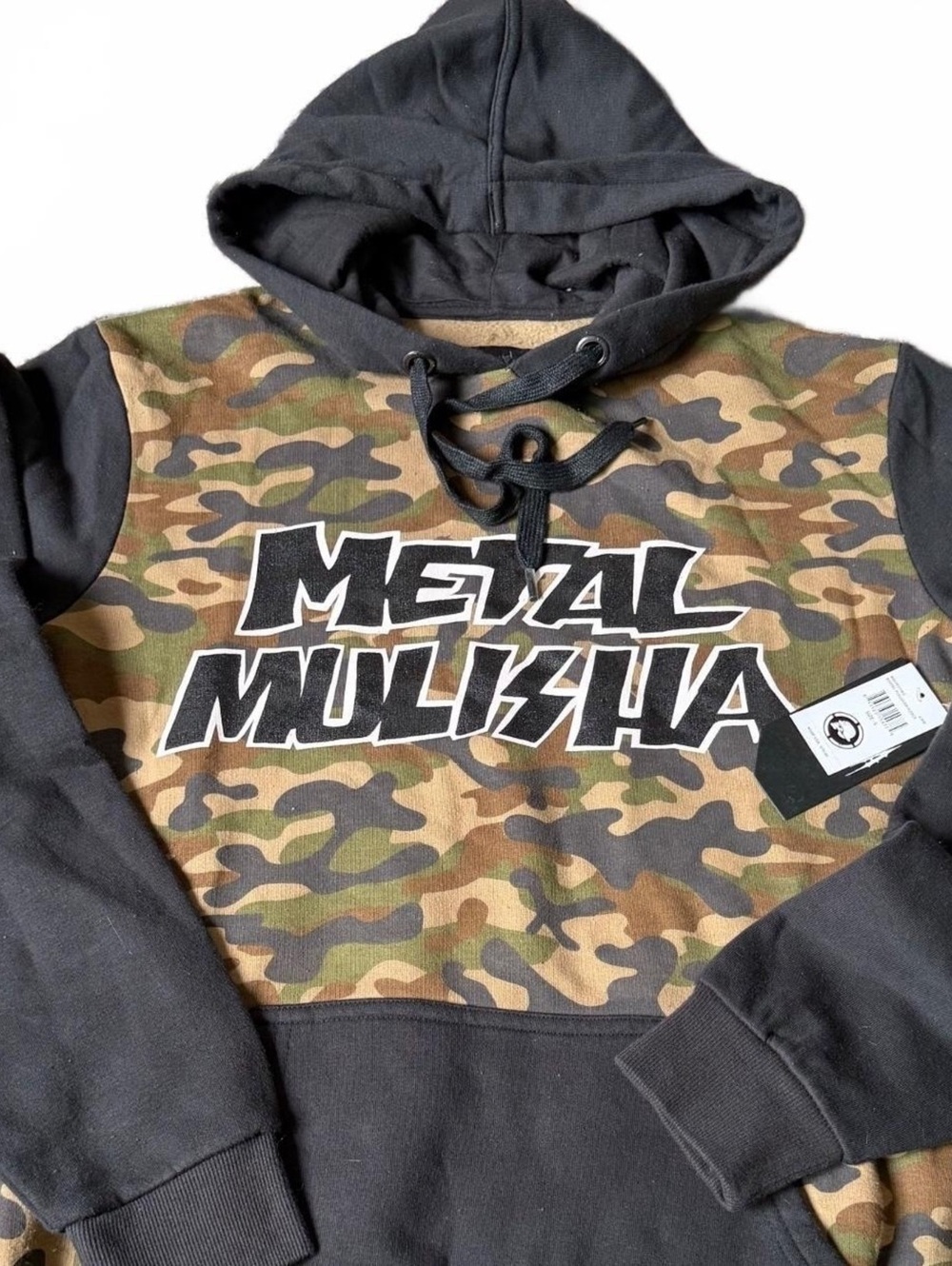 Metal Mulisha Camo Fleece Pullover Hoodie Size Small
